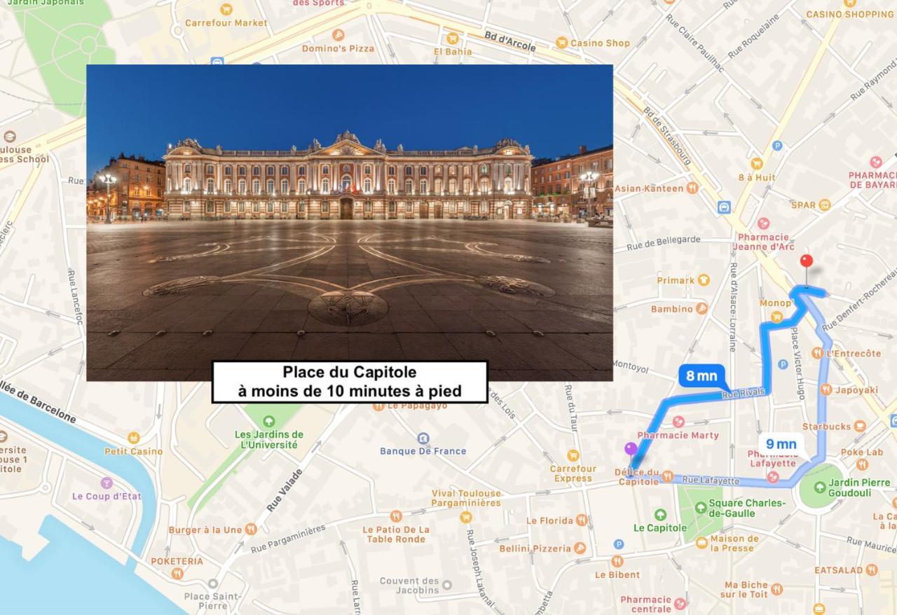 Le Victor Hugo - Studio Avec Parking # Hypercentre Apartment Toulouse Ngoại thất bức ảnh