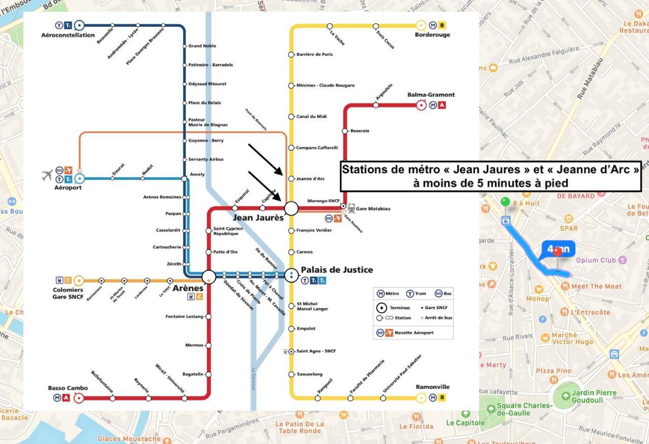 Le Victor Hugo - Studio Avec Parking # Hypercentre Apartment Toulouse Ngoại thất bức ảnh