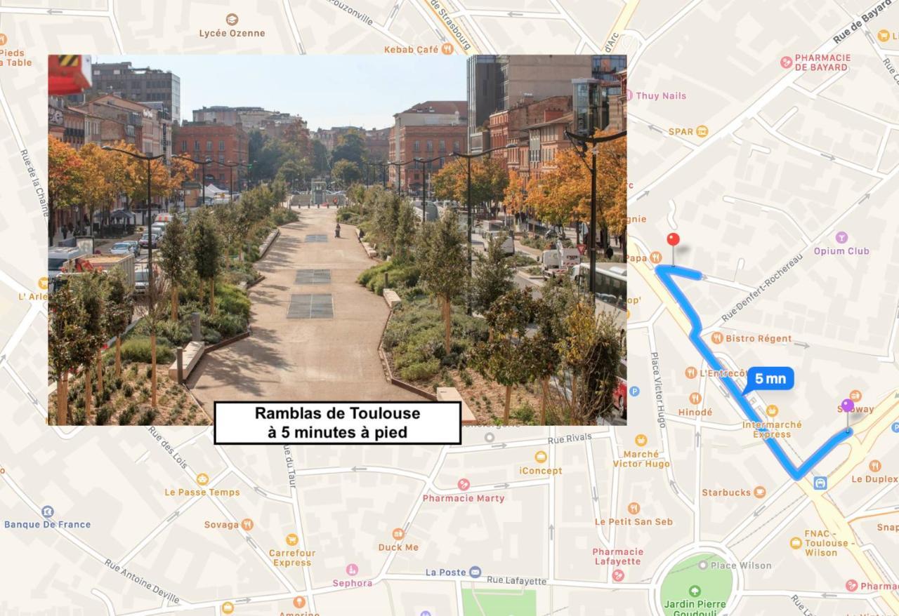 Le Victor Hugo - Studio Avec Parking # Hypercentre Apartment Toulouse Ngoại thất bức ảnh