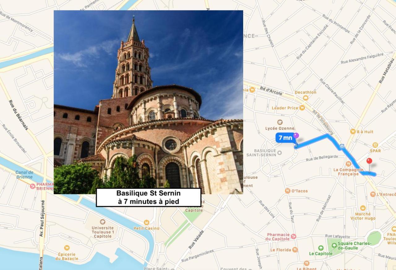 Le Victor Hugo - Studio Avec Parking # Hypercentre Apartment Toulouse Ngoại thất bức ảnh